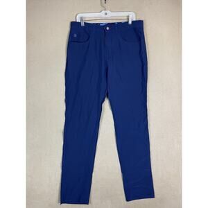 Scales Pants Mens 32x32 Blue All Tides 5 Pockets Performance Golf Pant‎ Stretch